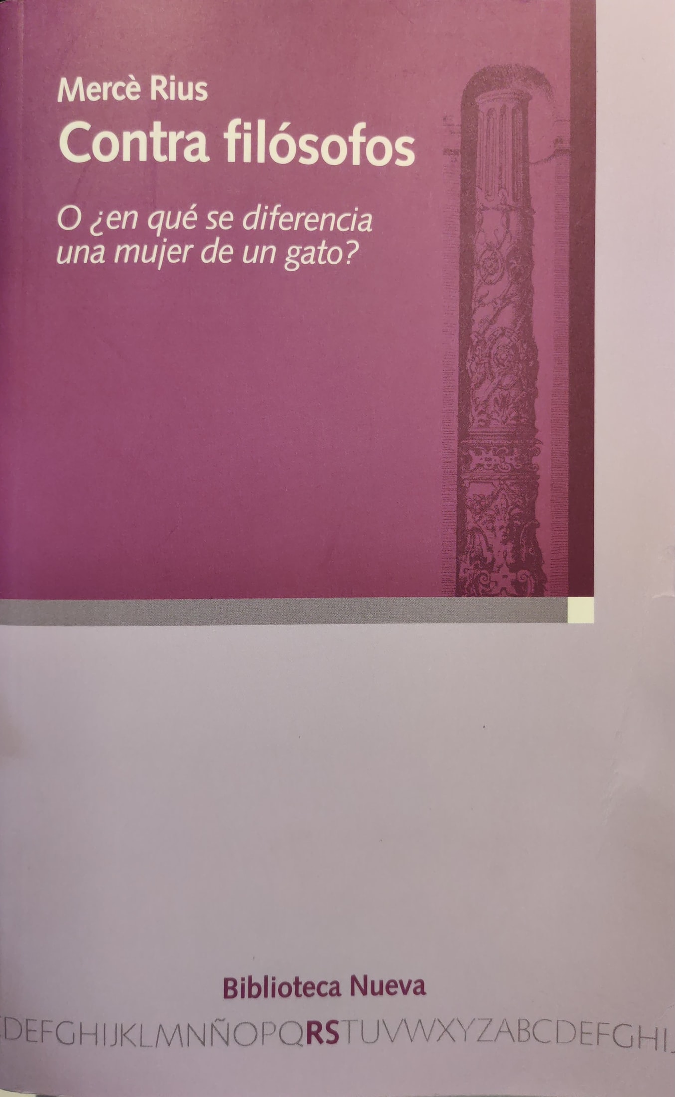 (135)Contra filósofos (O ¿en qué se diferencia una mujer de un gato?) 1 9788416170586