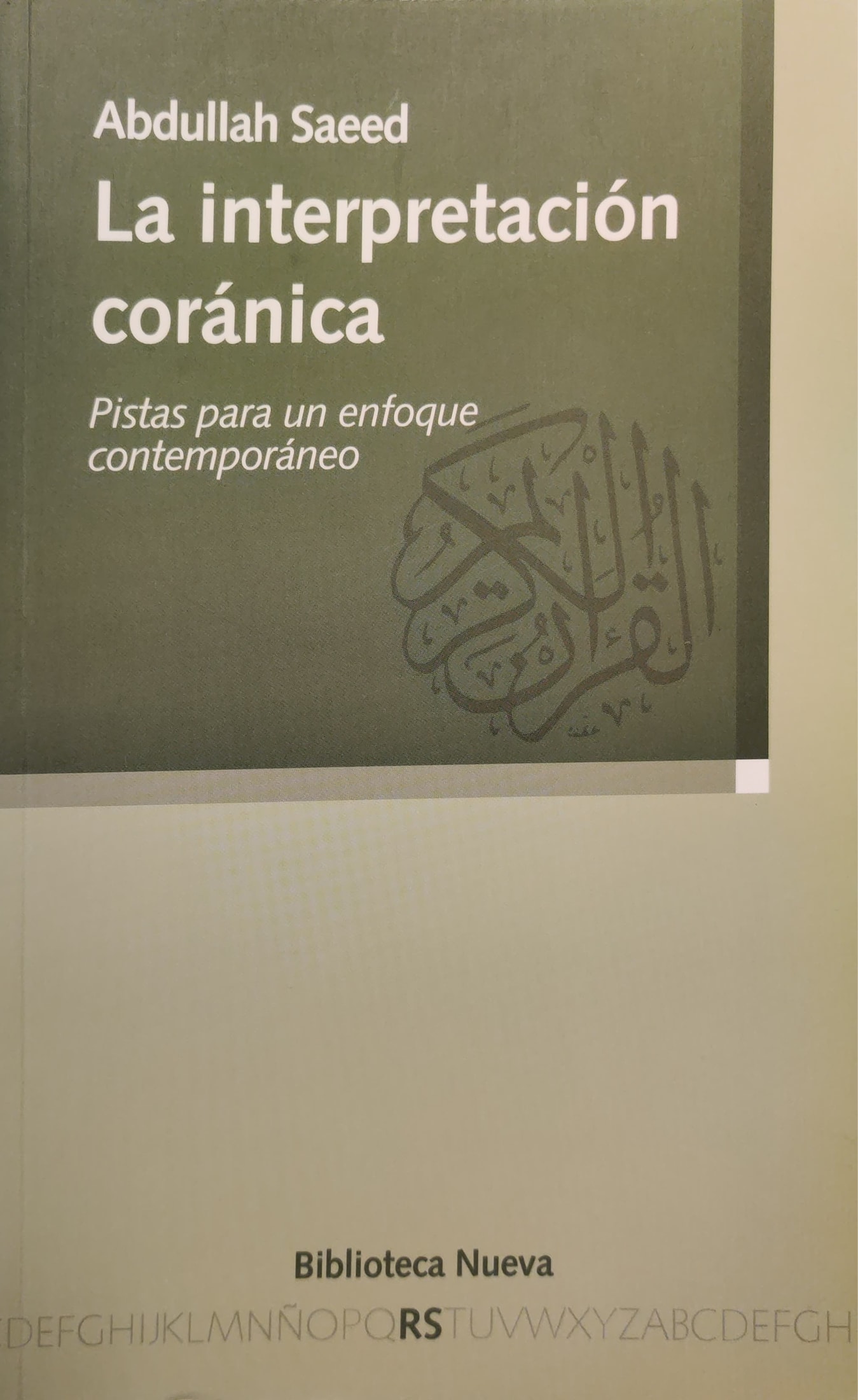 (90)Interpretación coránica–La. Pistas para un enfoque contemporáneo 1 9788497429597